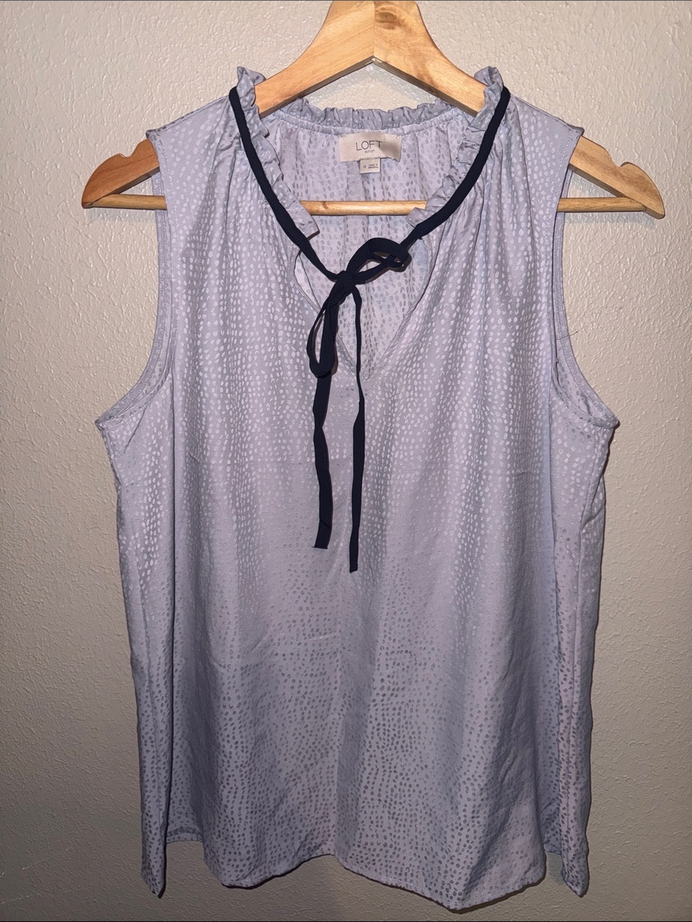LOFT Sleeveless Blouse with Neck Tie